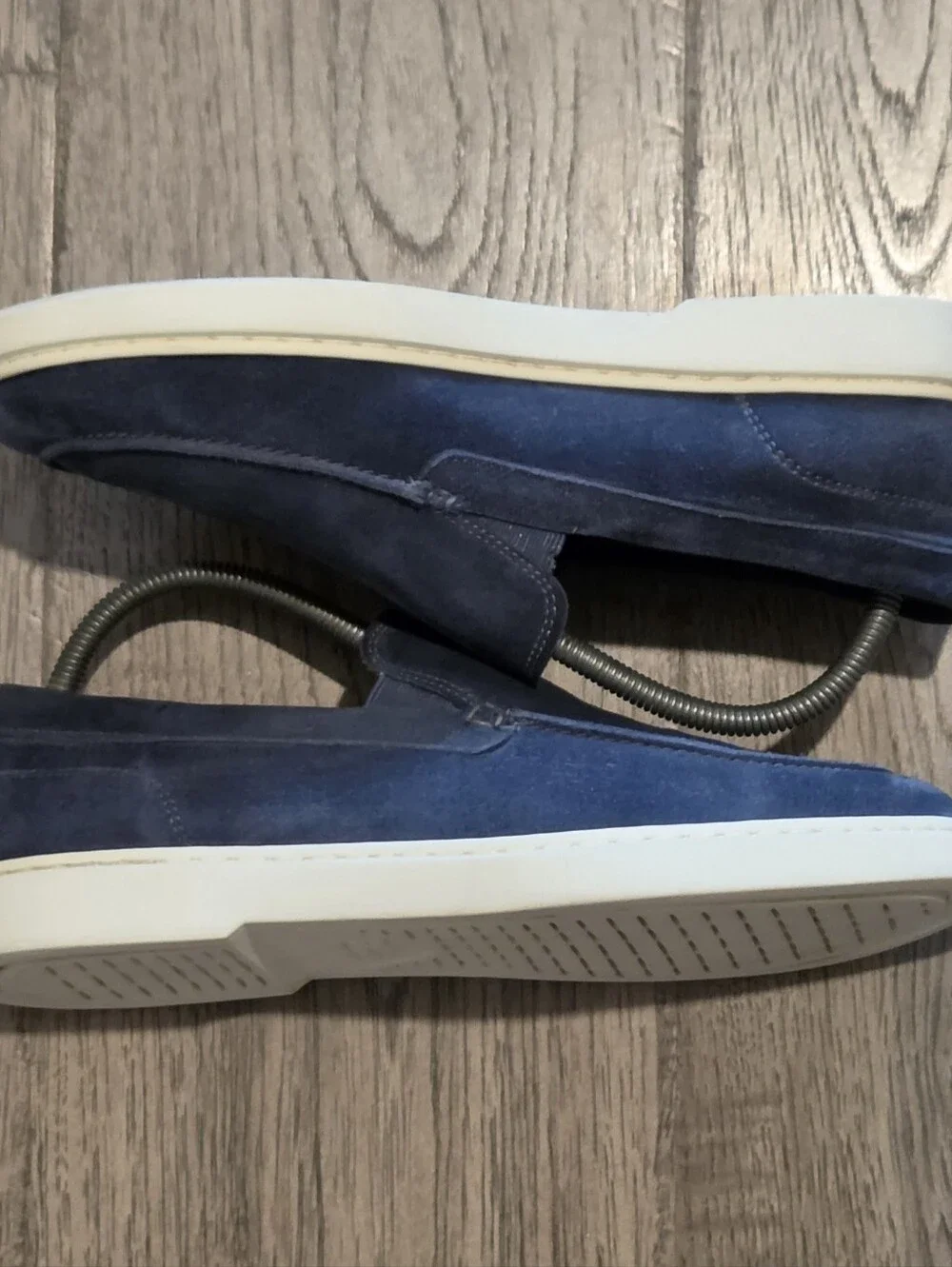 Allen Edmonds Hayes Blue Suede Slip-On Loafers Shoes - Size 8 D